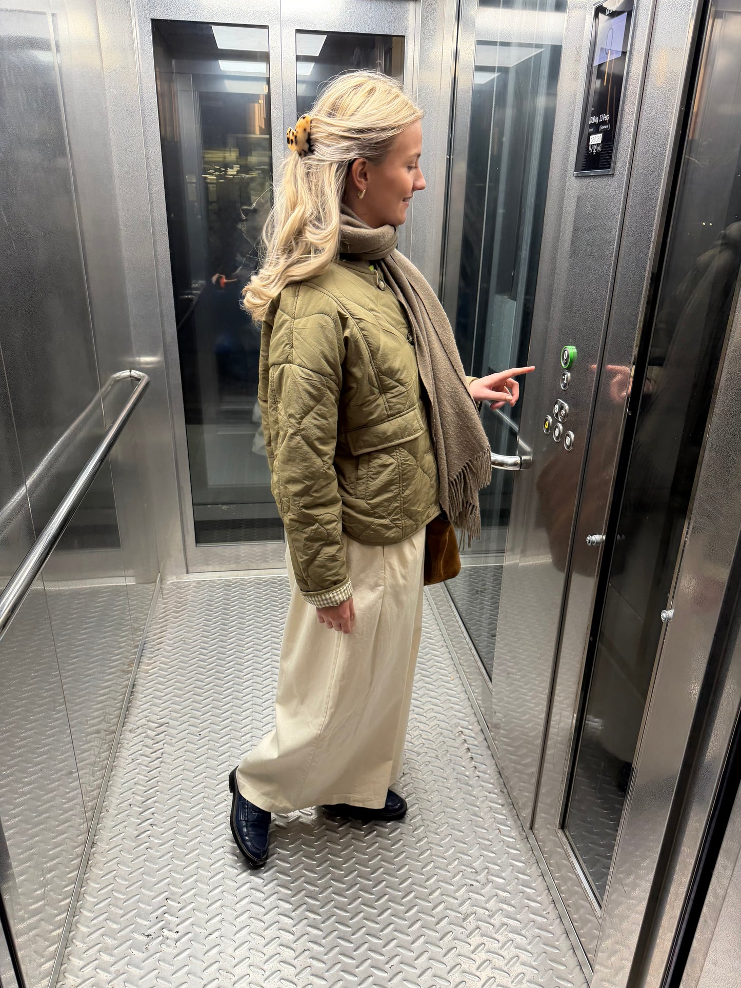 MICHELLE WIJDE BROEK ECRU