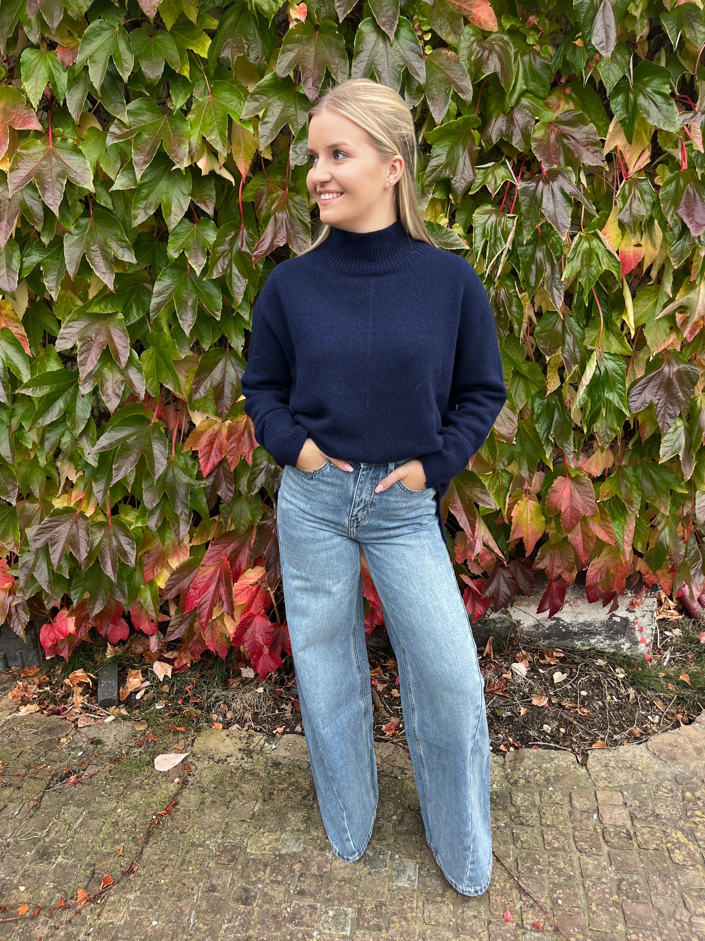 ELINE PULL MET COL MARINE