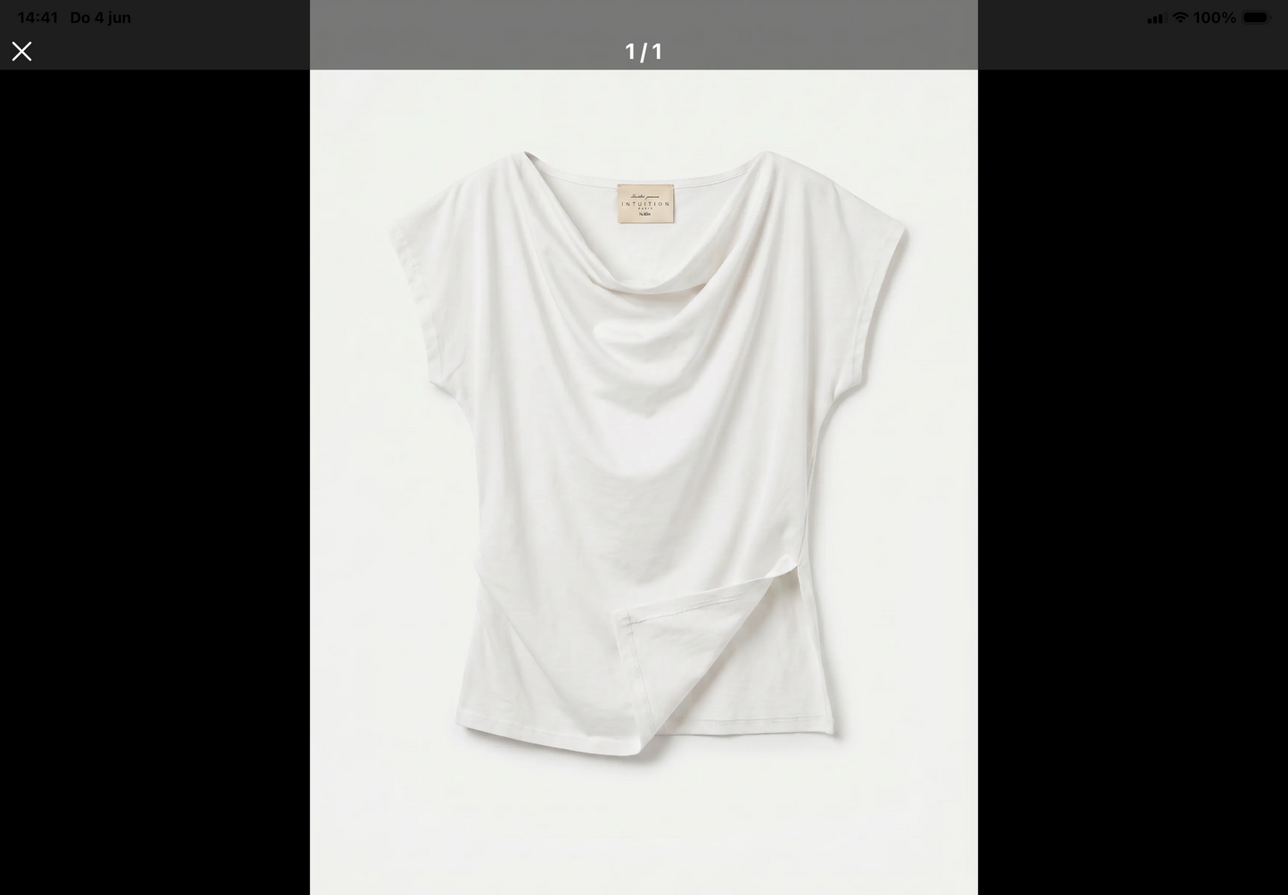 KARINE ASYMMETRISCHE TOP WIT