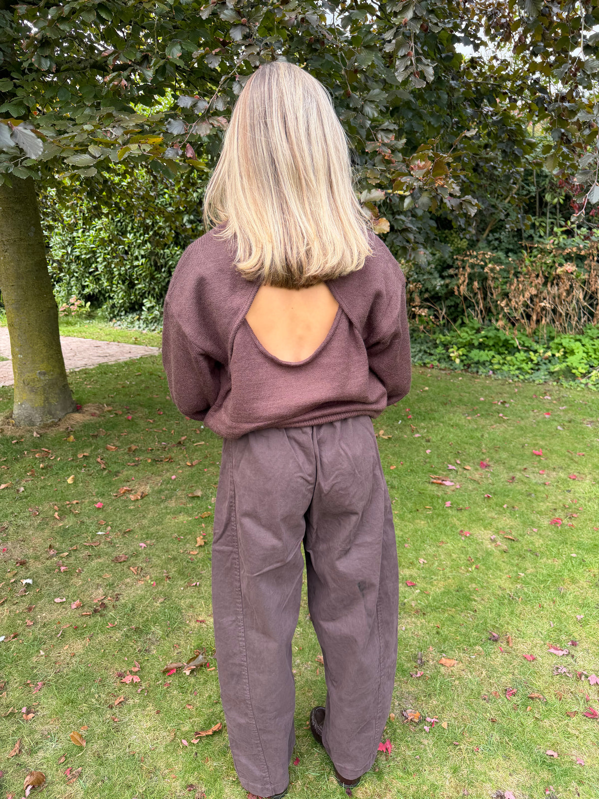 PANTALON OONA BARREL MARRON
