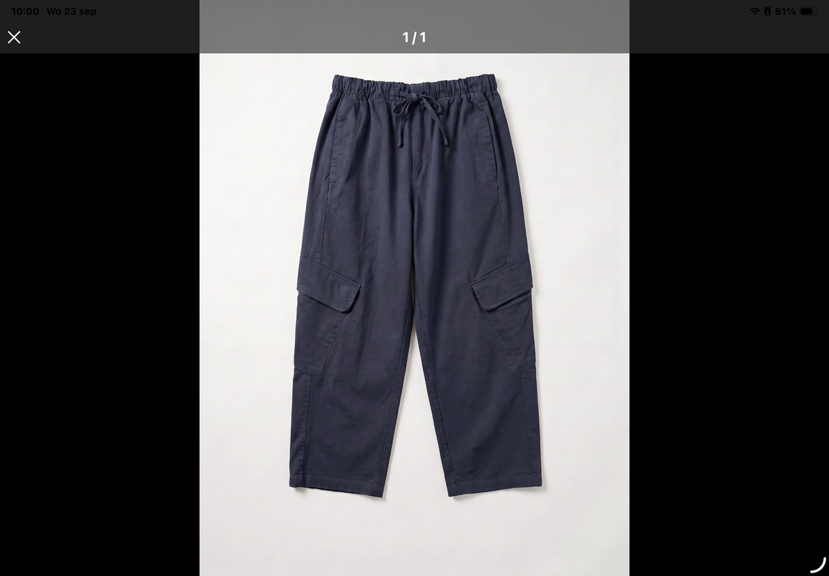 PANTALON CARGO AMBER BLEU