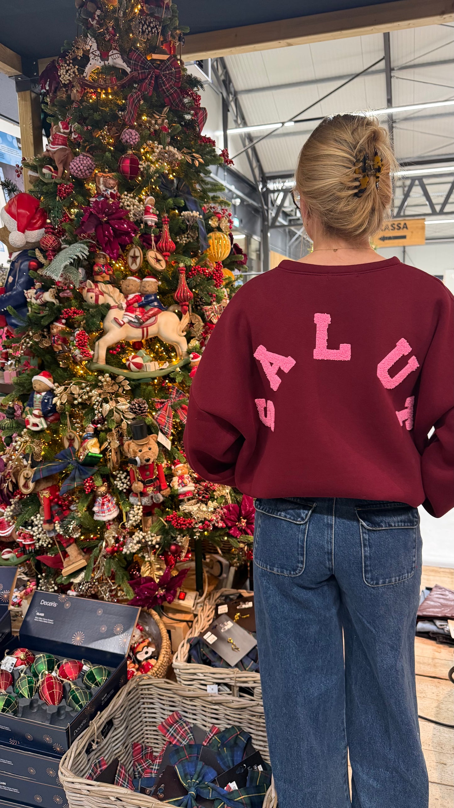 SALUT SWEATER BORDEAUX