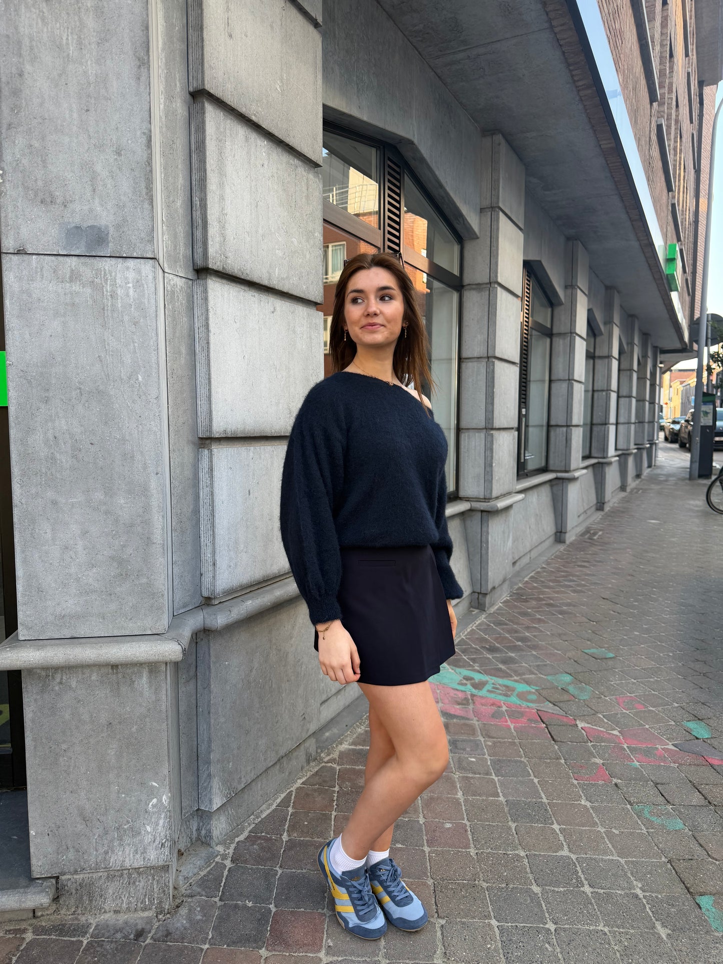 DAISY OFF SHOULDER NAVY