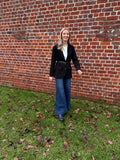 PAO BLAZER ZWART MET RIEM