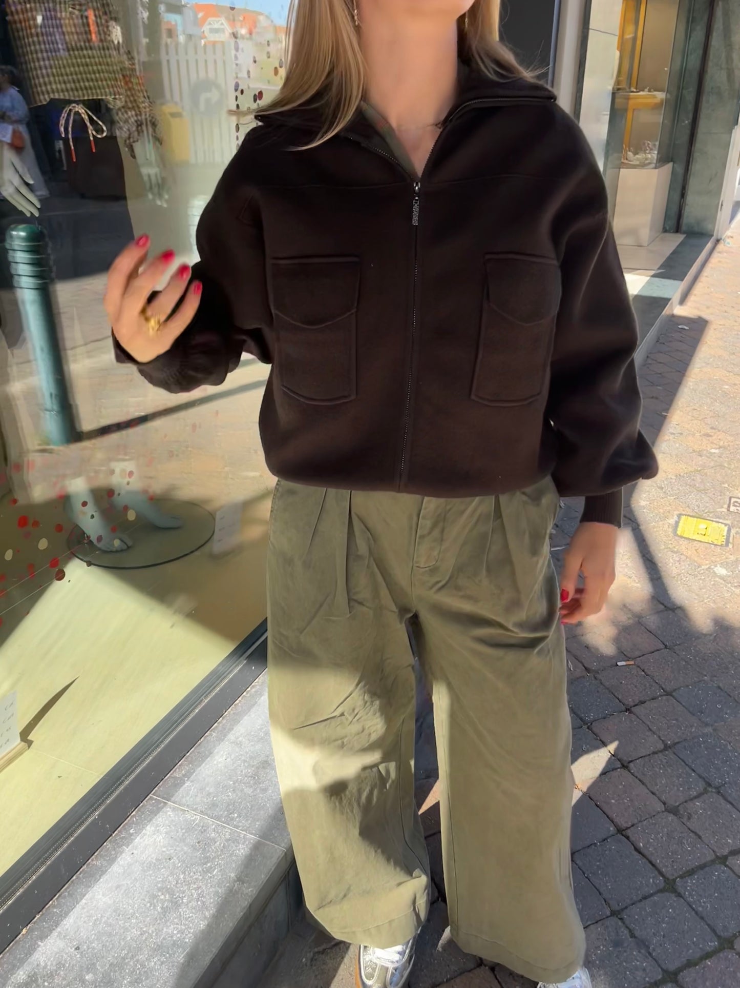 MOSCOU PULL MET RITS CHOCOLADE