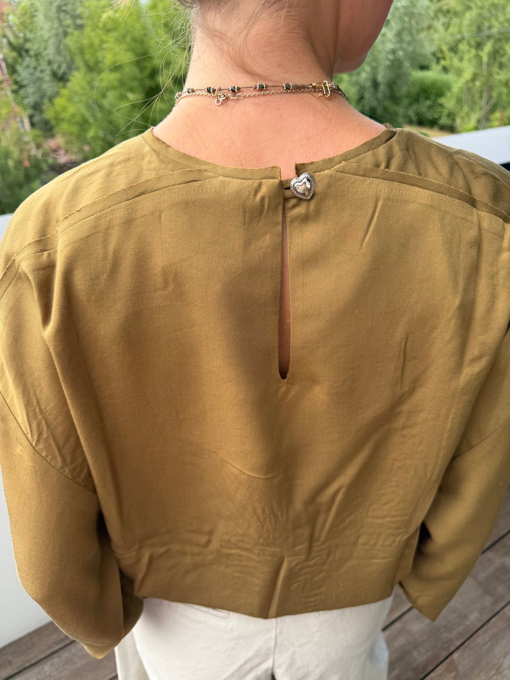 ARABESQUE BLOUSE OLIVE