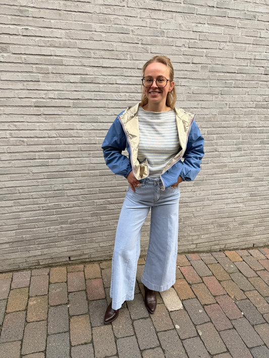 DORA OMKEERBARE REGENJAS LICHTBLAUW