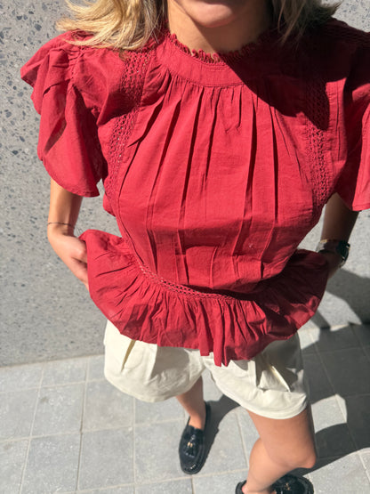 SALOME BLOUSE TERRACOTA