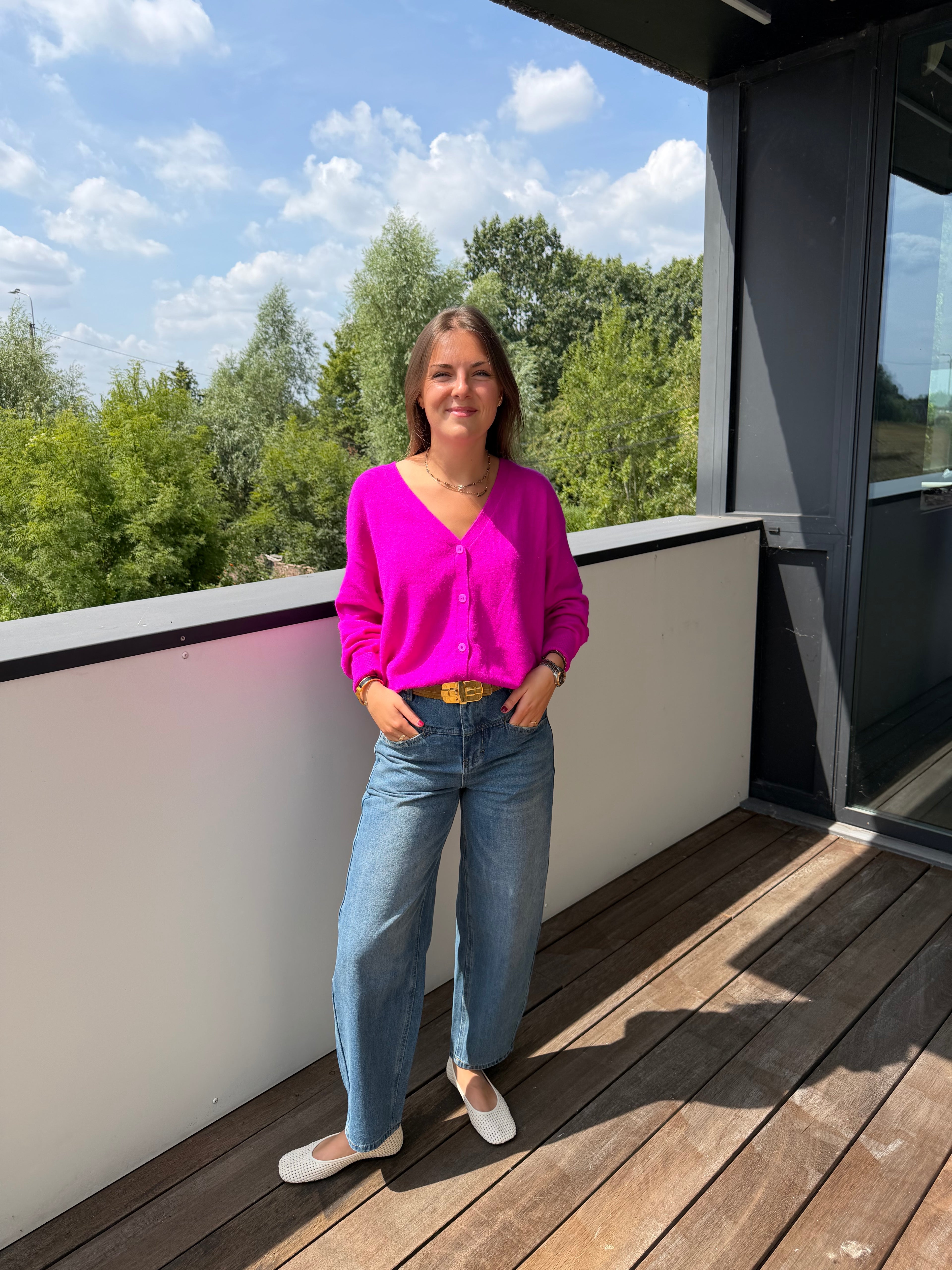 FLOOR GILET FUSHIA