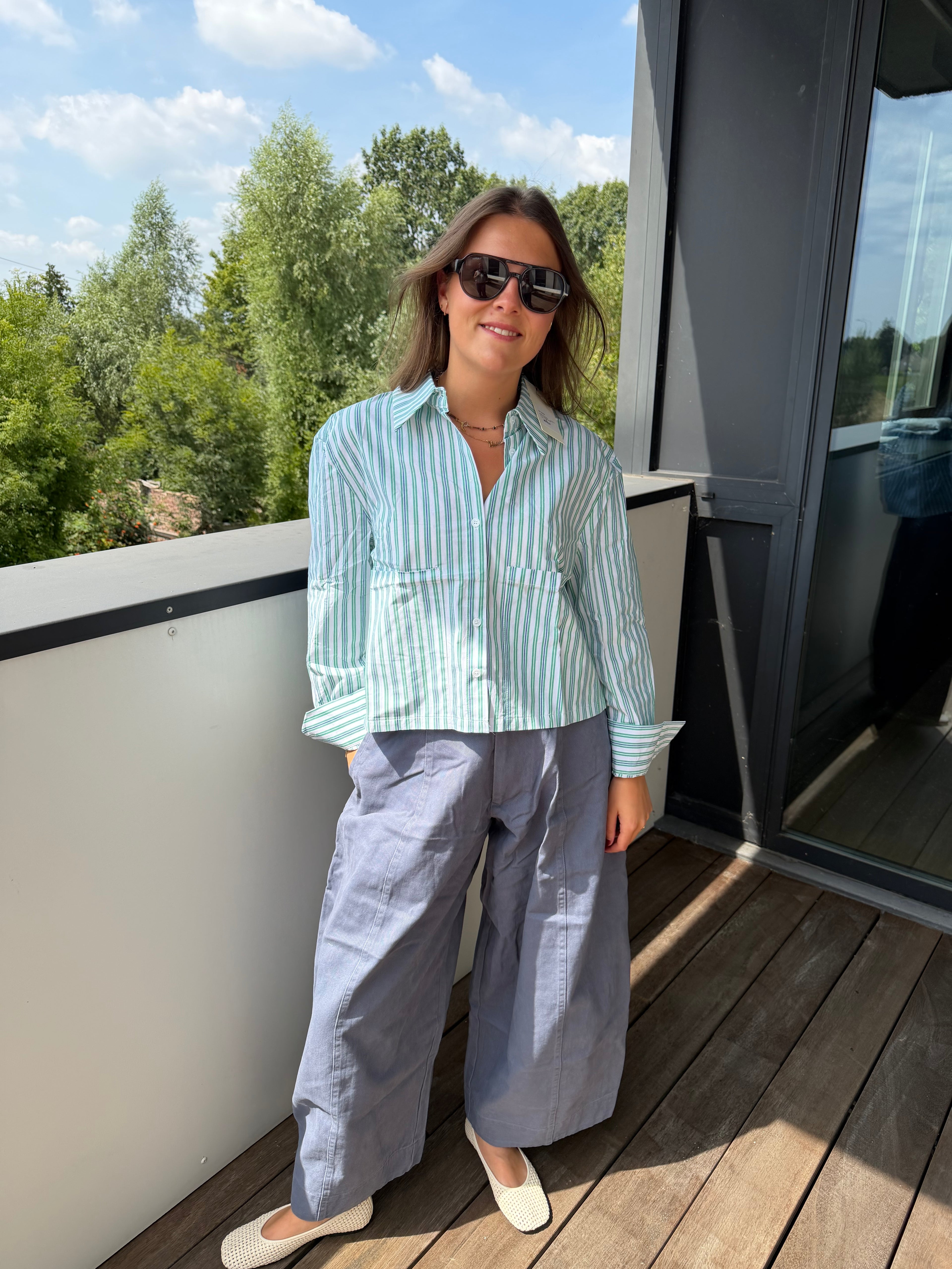 ICONIC BLOUSE GROEN