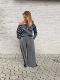 JOELLE OFF SHOULDER MARINE/GRIJS