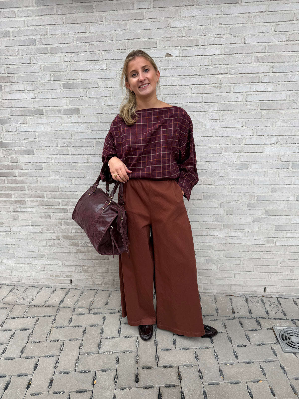 MANON BLOUSE BORDEAUX