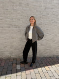 VESTE DE CAMPUS GRIS