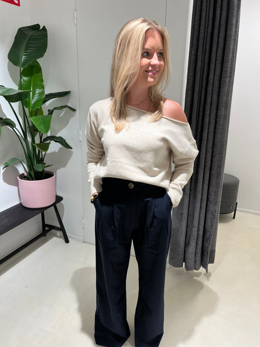 BELLA OFF SHOULDER ECRU