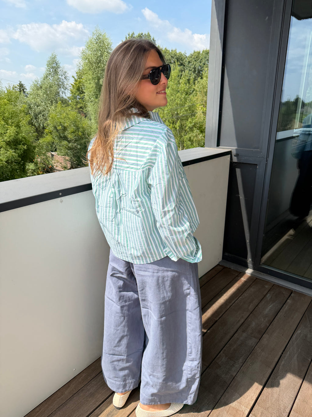 ICONIC BLOUSE GROEN