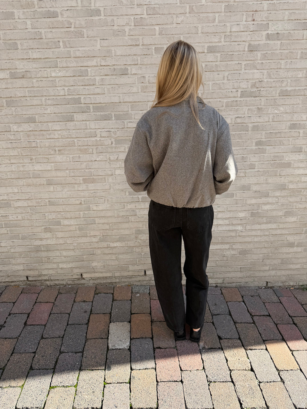 VESTE DE CAMPUS GRIS