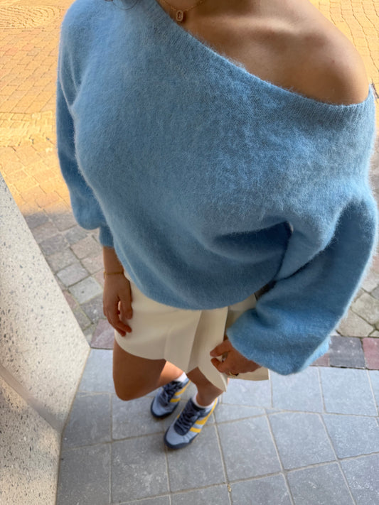DAISY OFF SHOULDER BLAUW