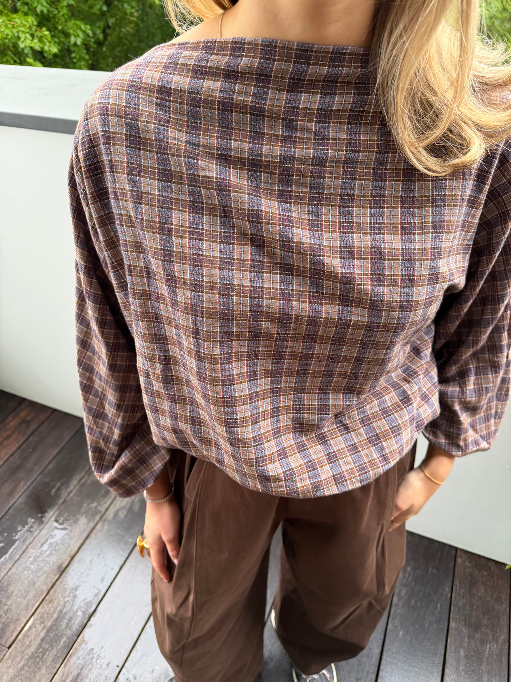 GAELLE BLOUSE CHOCO