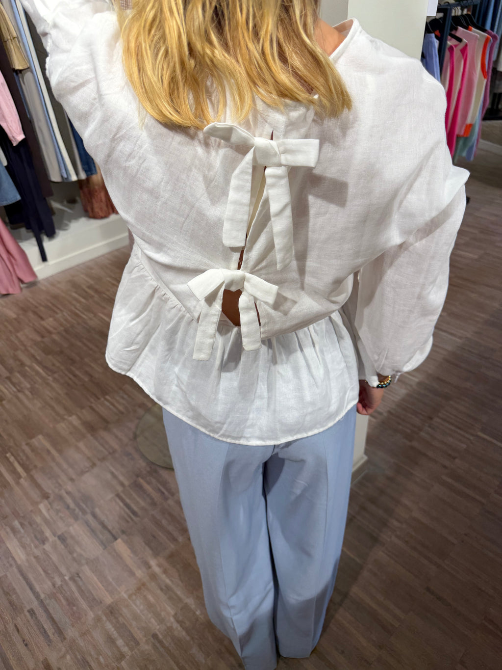 AXELLE SHIRT STRIKJES WIT