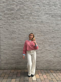 LIZZY SWEATER ROOD/BLAUW