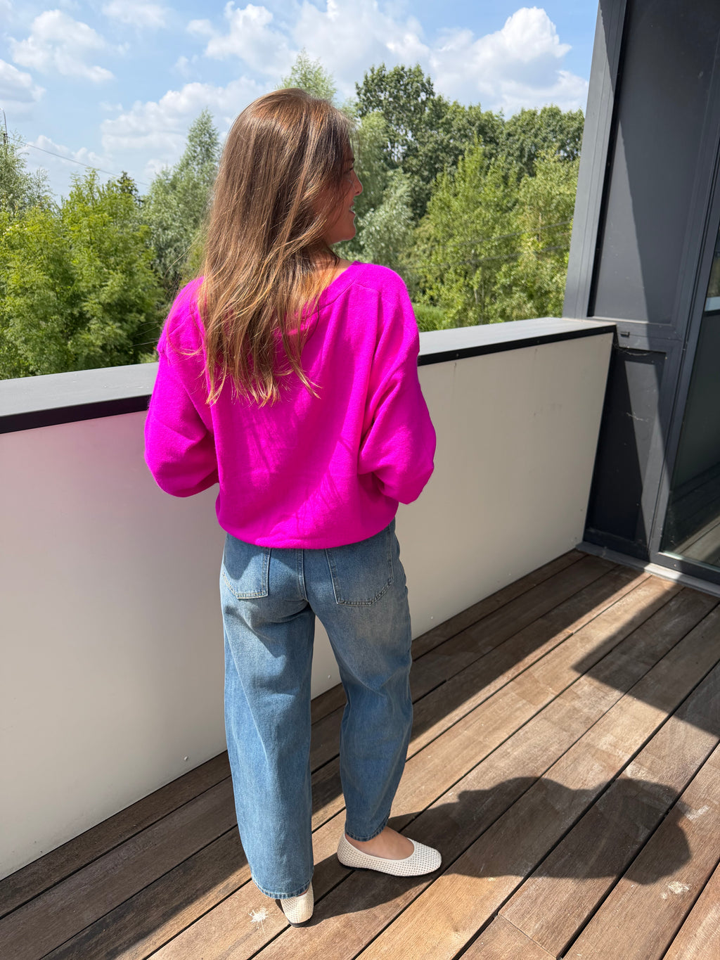 FLOOR GILET FUSHIA