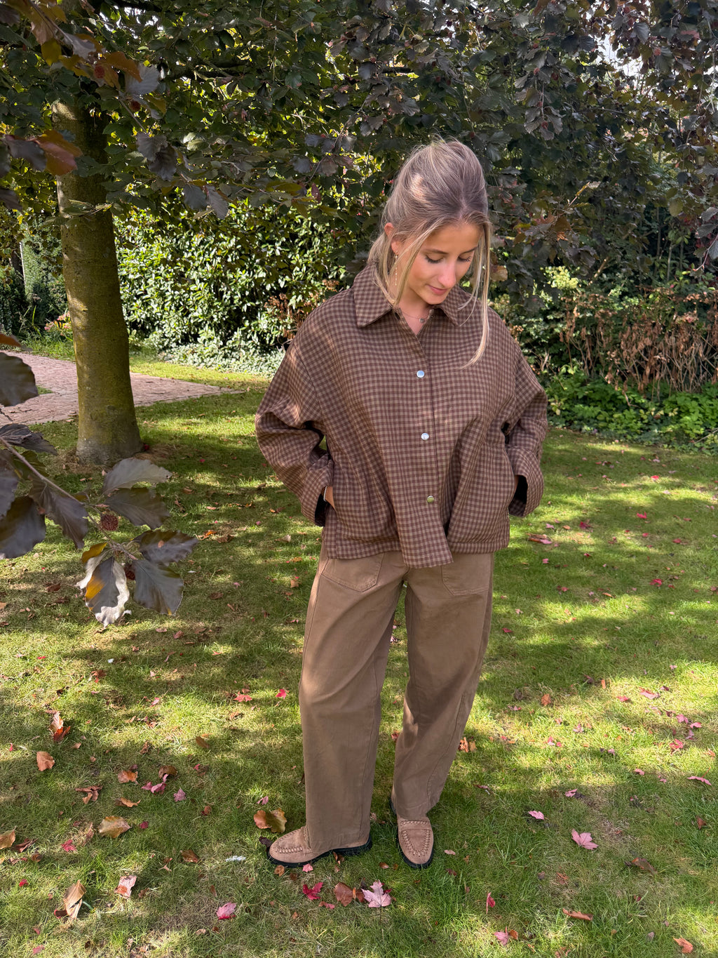 OONA BARREL BROEK KAKI