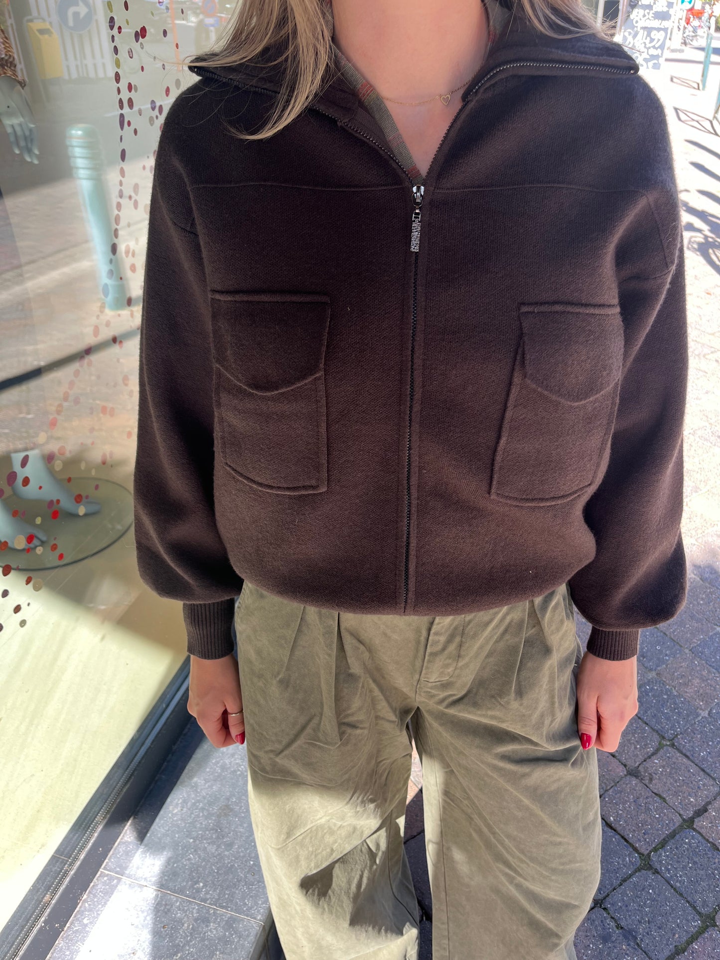 MOSCOU PULL MET RITS CHOCOLADE