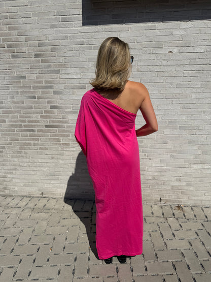 RUTH OFF SHOULDER JURK ROZE