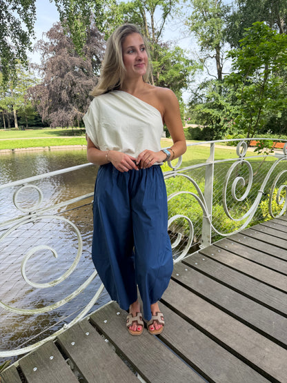 OLIVIA OFF SHOULDER TOP ECRU