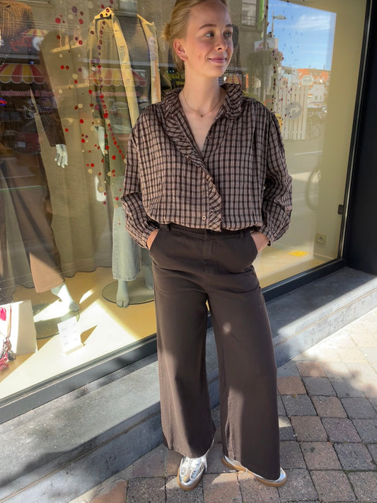 NOLA BLOUSE BRUIN