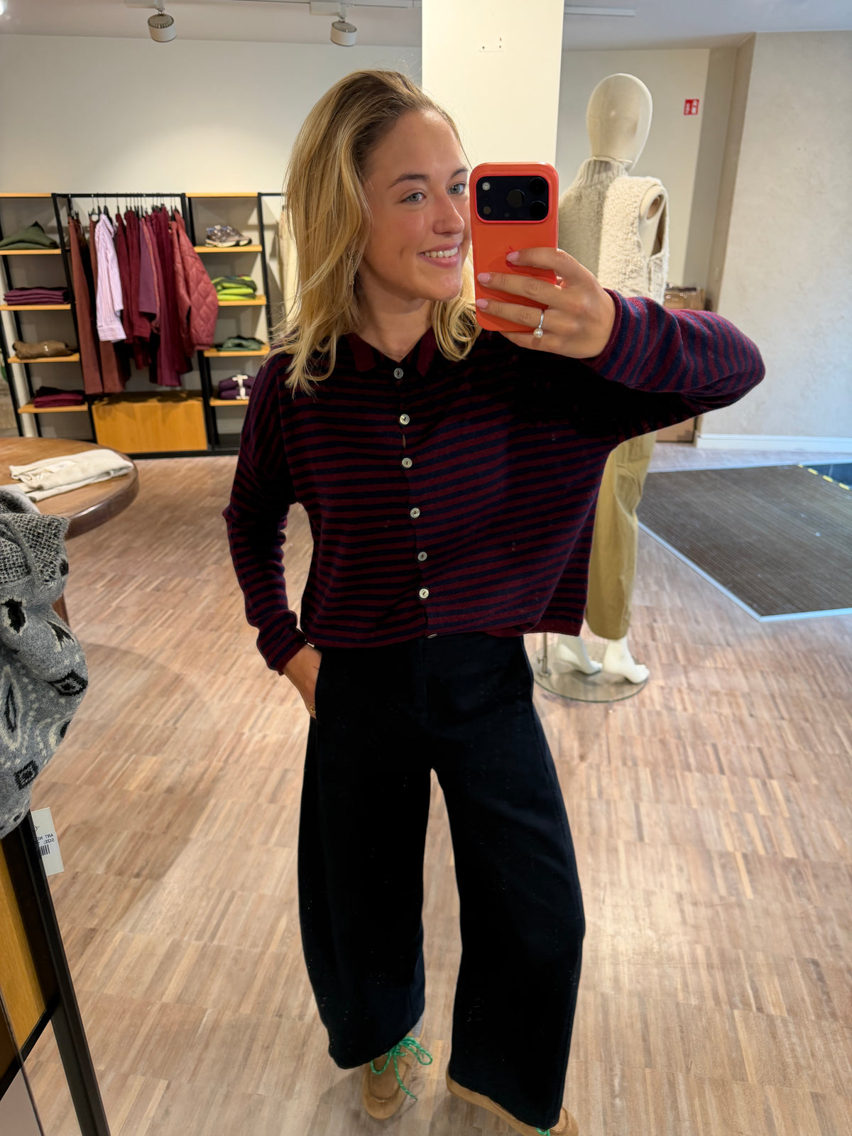 FELICE GILET BORDEAUX/MARINE