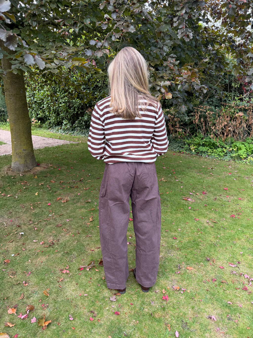 GILET BRITT MARRON/ROYAL