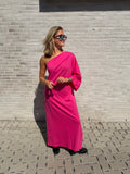 RUTH OFF SHOULDER JURK ROZE