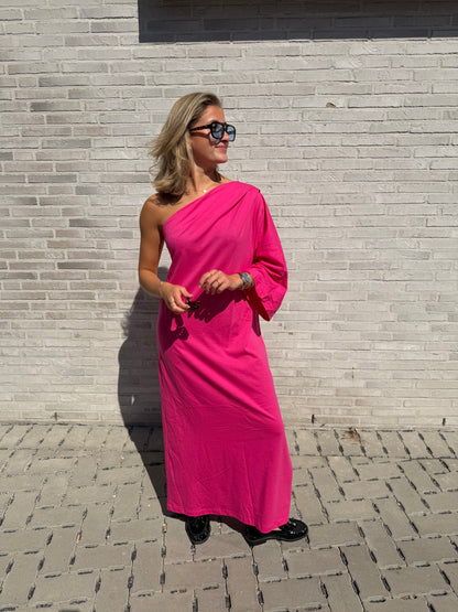 RUTH OFF SHOULDER JURK ROZE