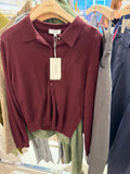 LIORA GILET BORDEAUX