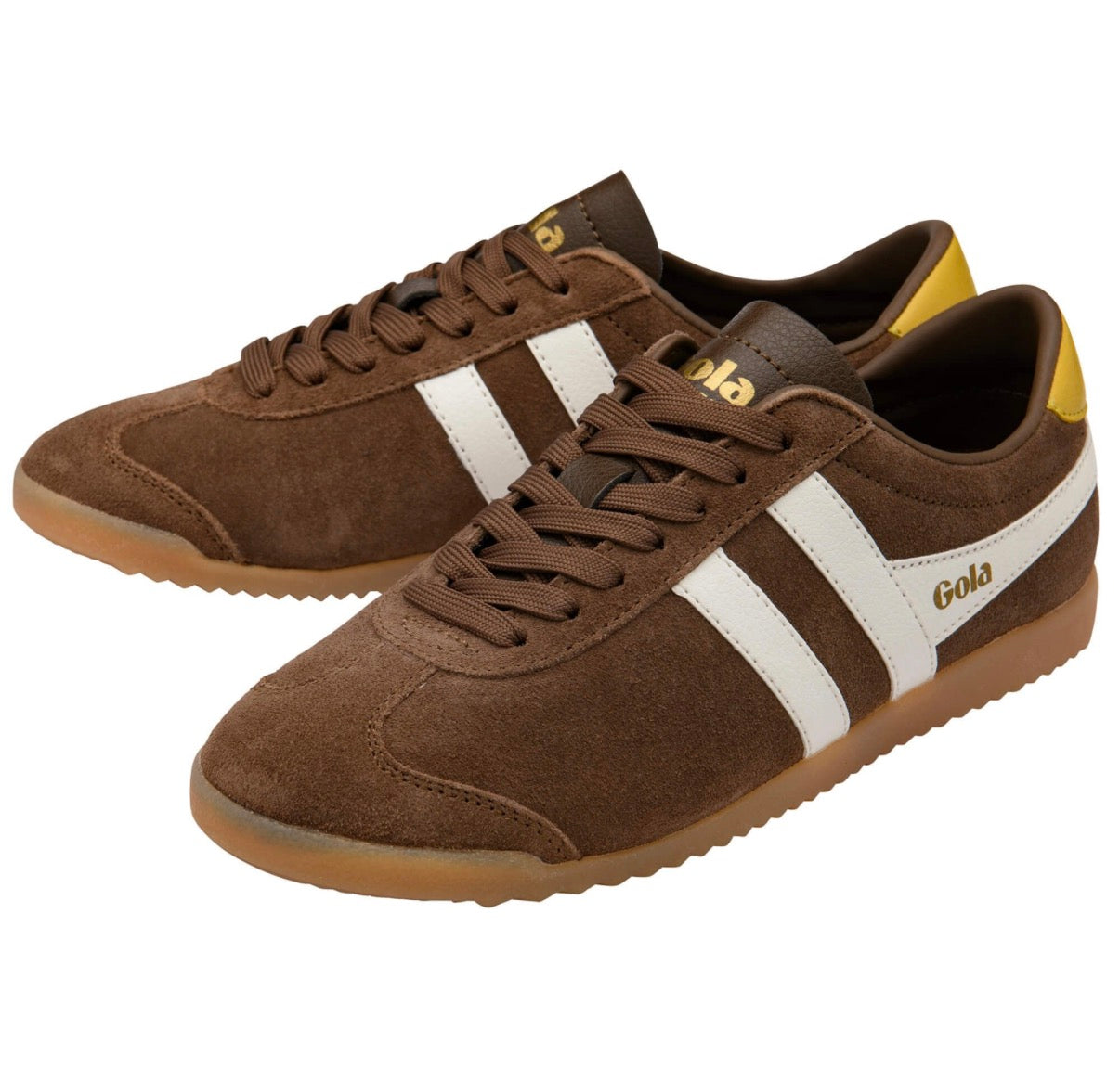 GOLA BULLET SUEDE TRAINER OTTER/ OFF WHITE / PALE GUM